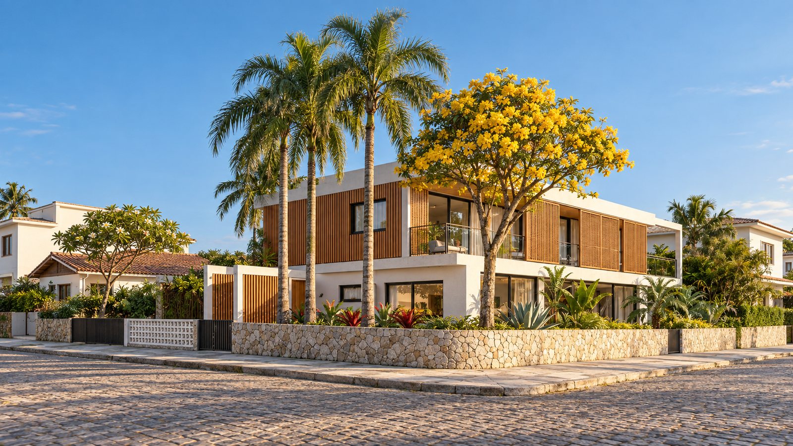 A casa vista da esquina