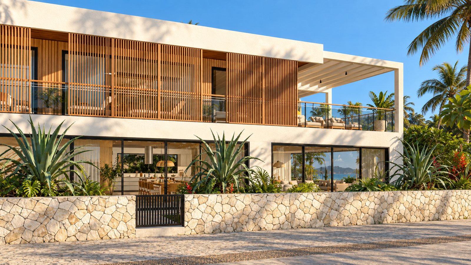 Fachada voltada para o mar